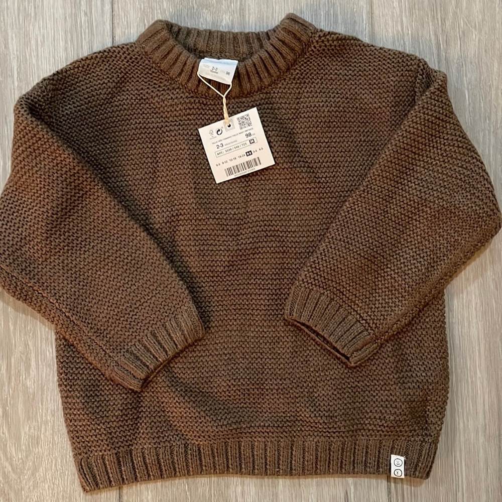 ZARA Boys 2-3 Sweater with tag